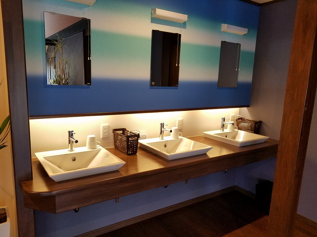 洗面所もトイレも3台